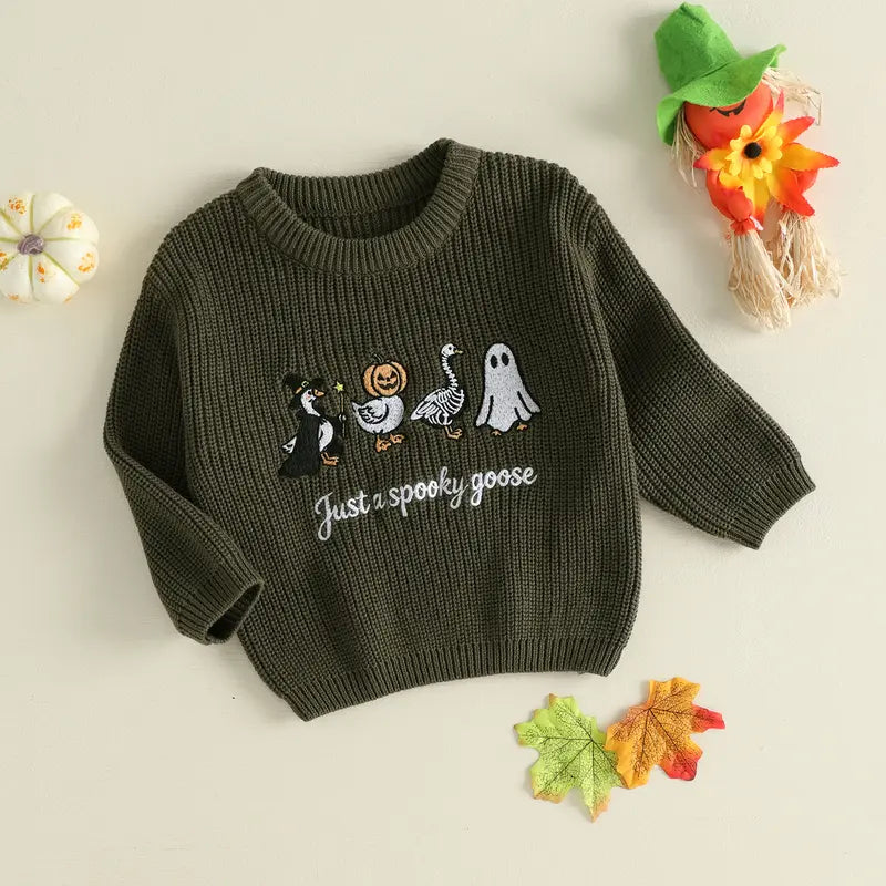 Spooky Goose Knit Sweater