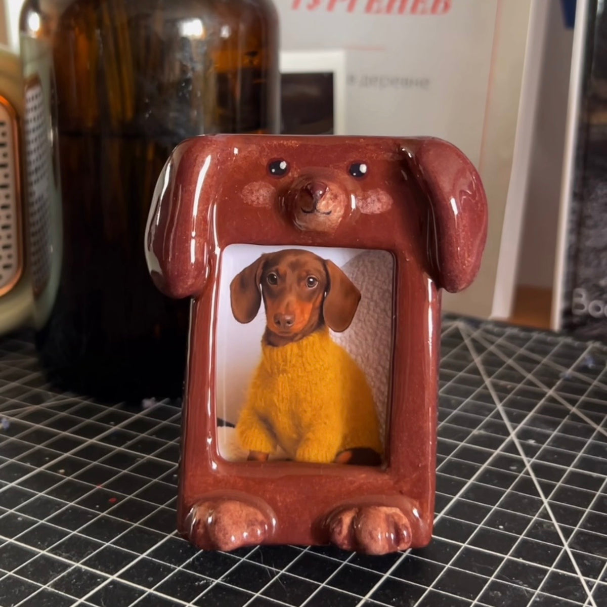 Custom Handmade Ceramic Pet Photo Frame