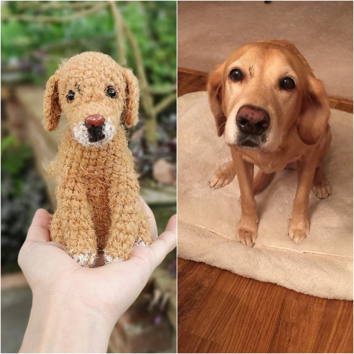 Handmade Gift Personalized Crochet Pet Keepsake