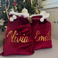 Personalized Velvet Christmas Gift Sack