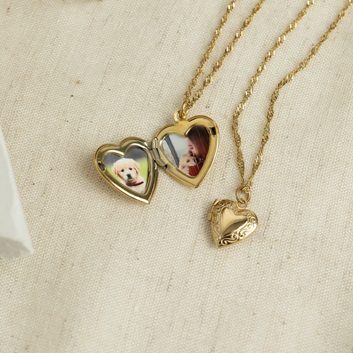 Personalized Photo Heart Locket Necklace