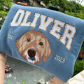 Custom Pet Portrait & Name Embroidered Hoodie