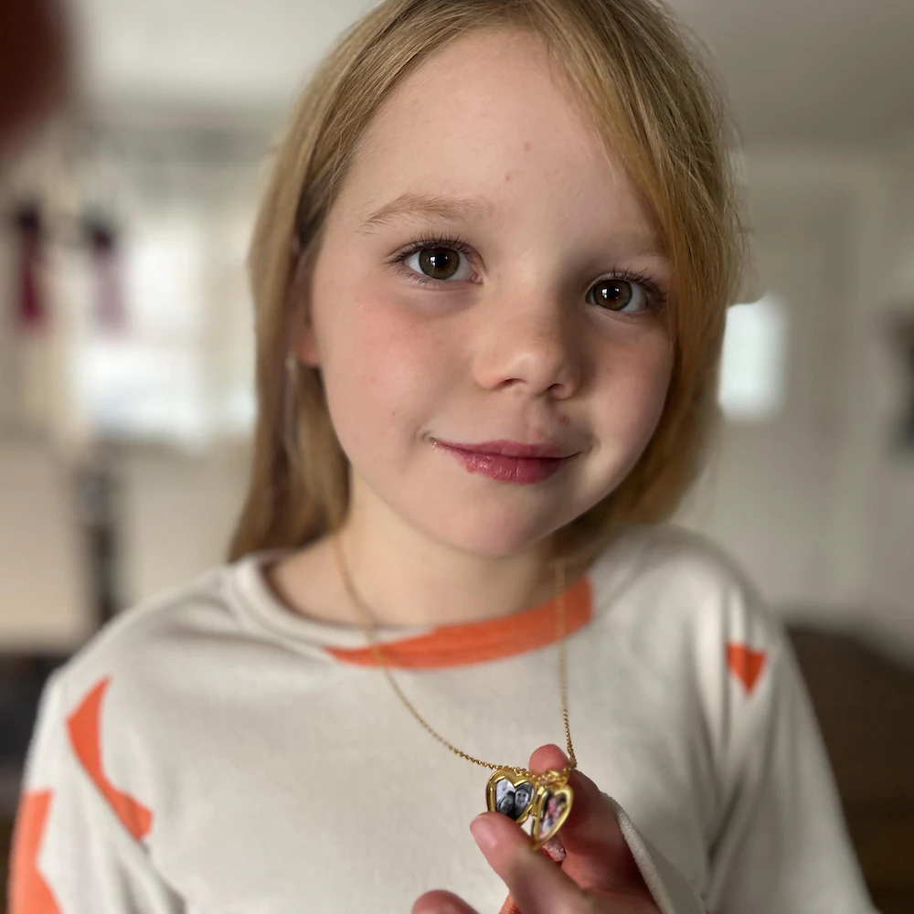 Personalized Heart Photo Locket Pendant Necklace