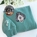 Custom Embroidered Pet Portrait Crewneck Sweatshirt