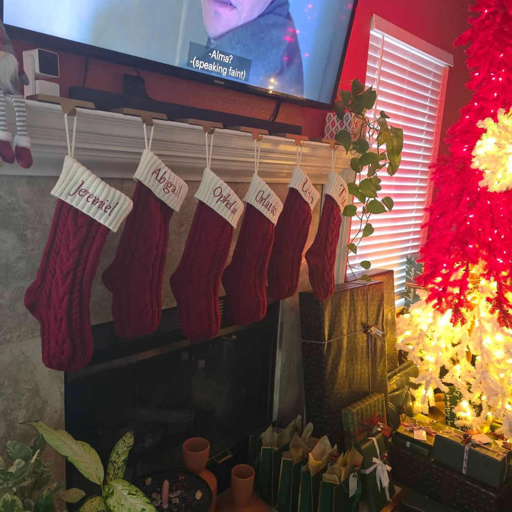 Personalized Cable Knit Christmas Stocking