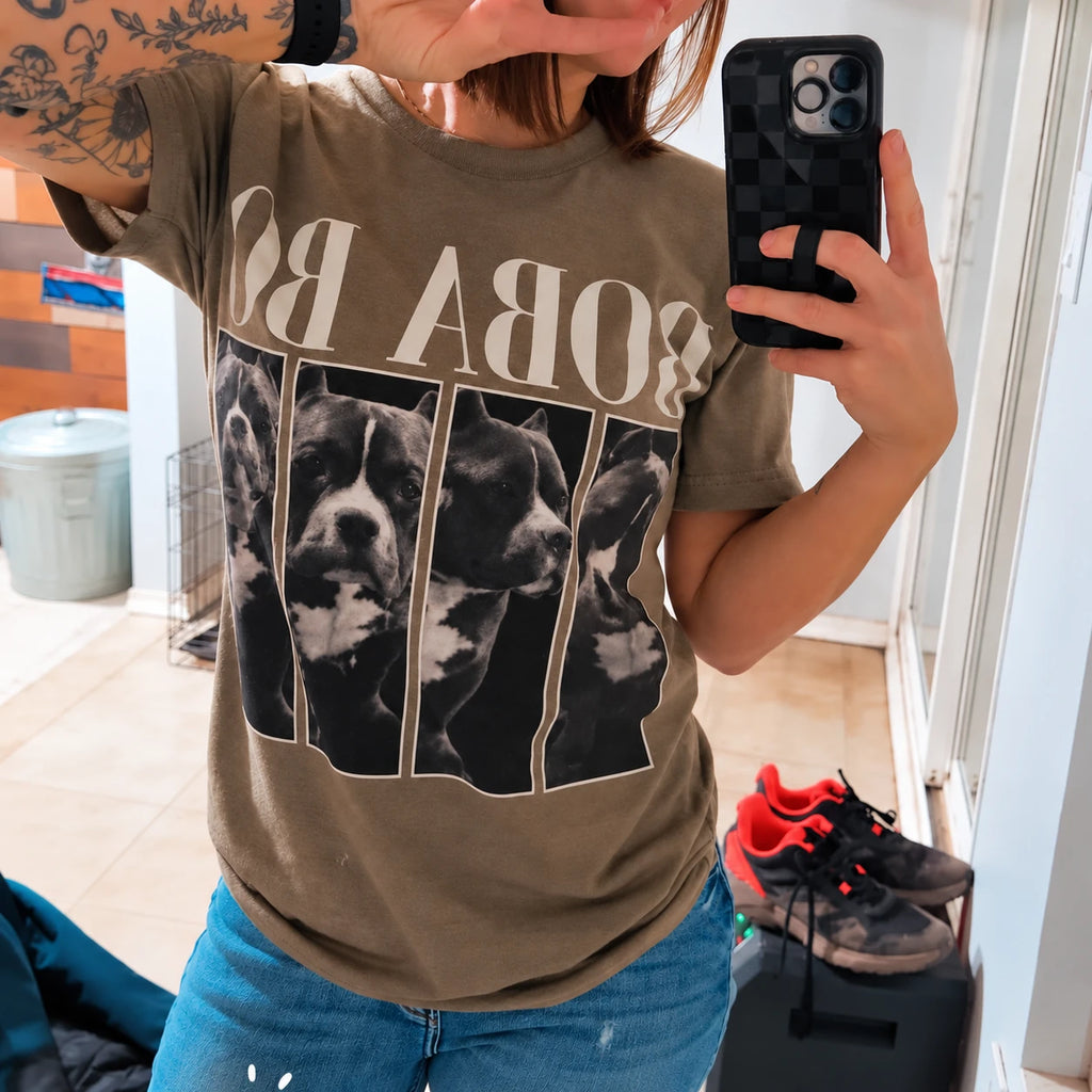 Custom Pet Photo Shirt Dog Mom Dad Gift Pet Remembrance Gift