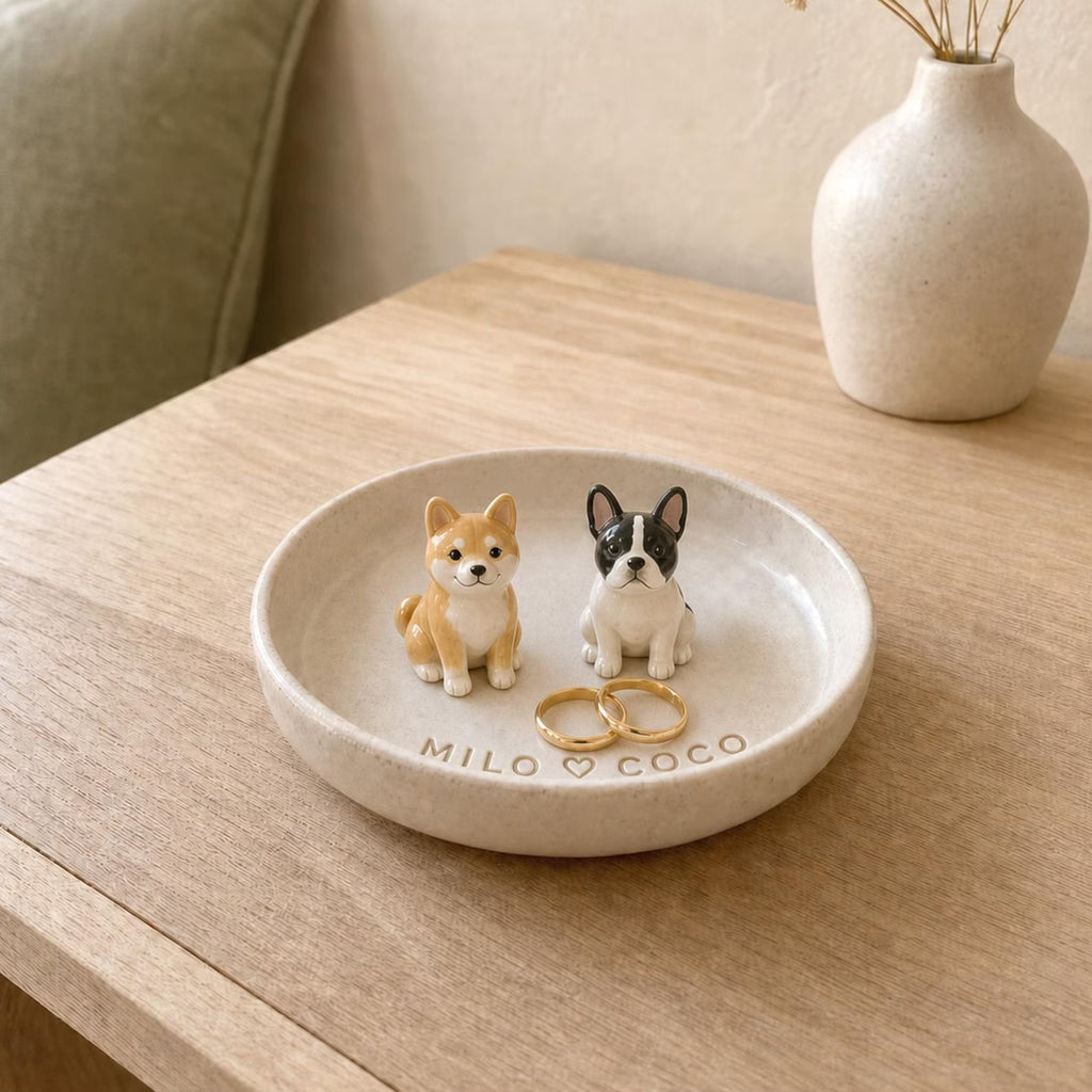 Personalized Pet Portrait Jewelry Dish