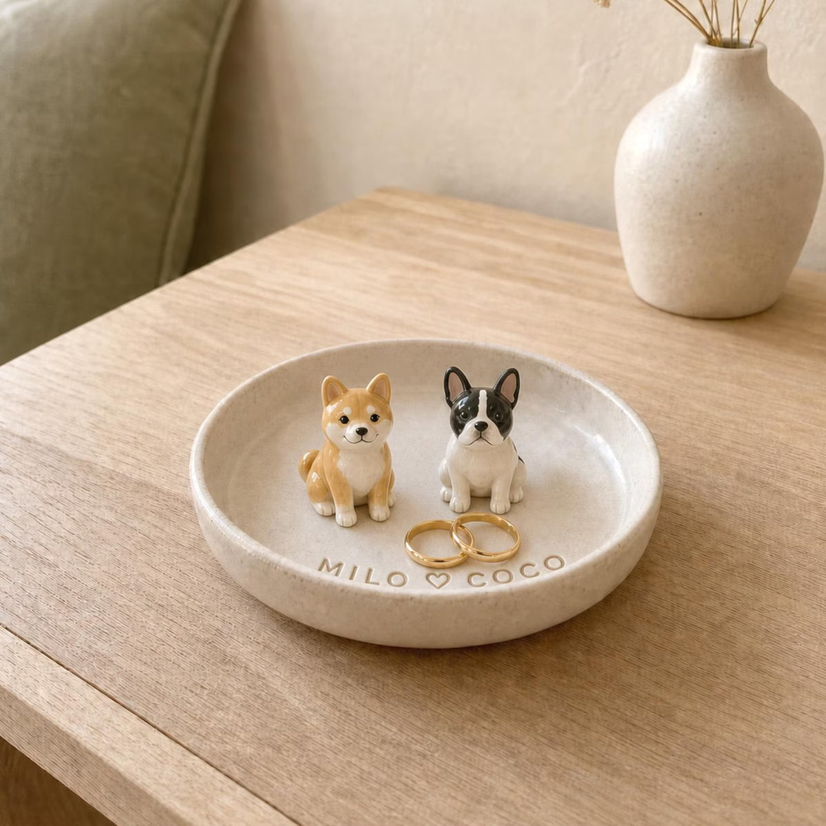 Personalized Pet Portrait Jewelry Dish