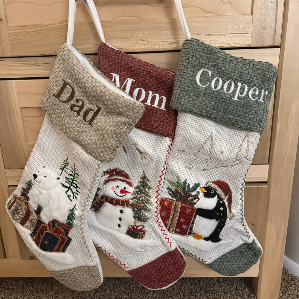 Embroidered Personalized Christmas Stocking