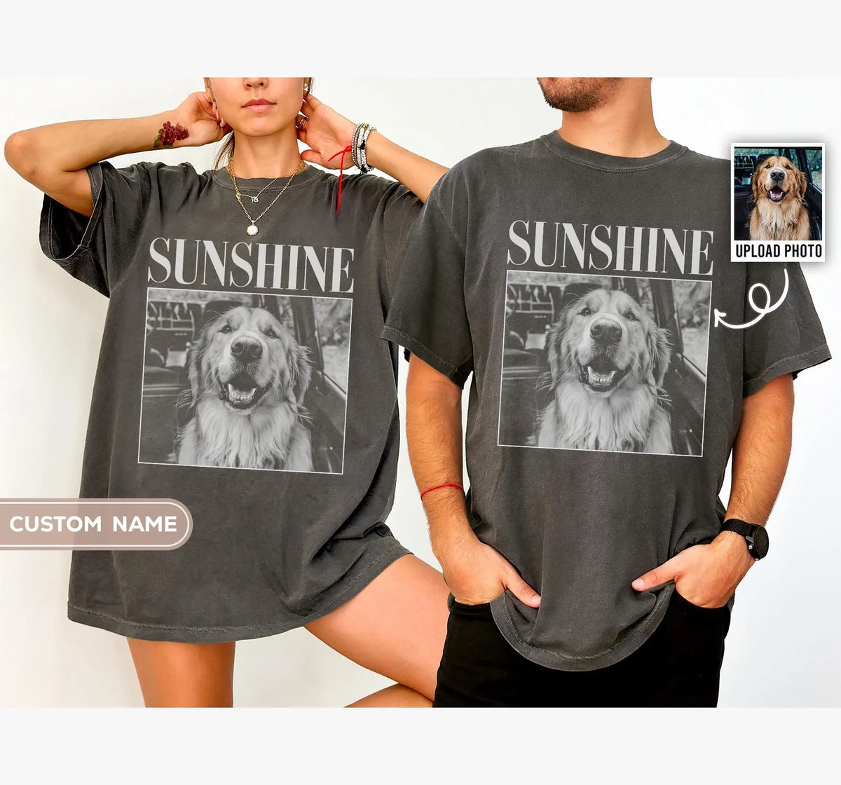 Personalized Pet Photo Shirt Dog Mom Dad Gift Pet Remembrance Gift