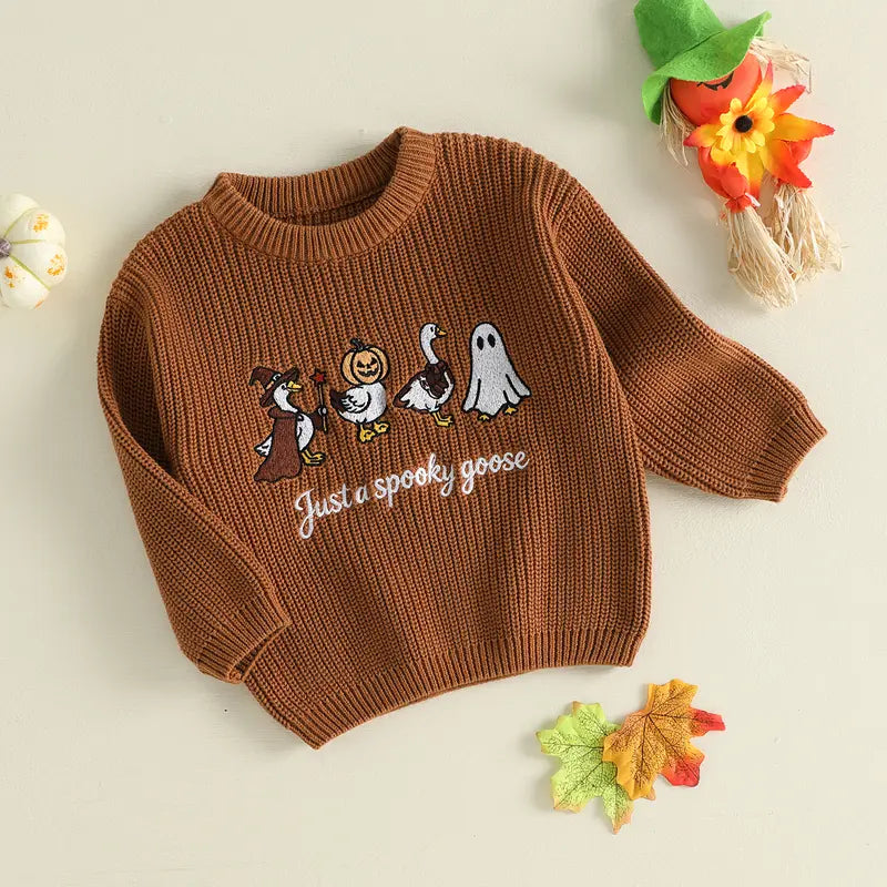 Spooky Goose Knit Sweater