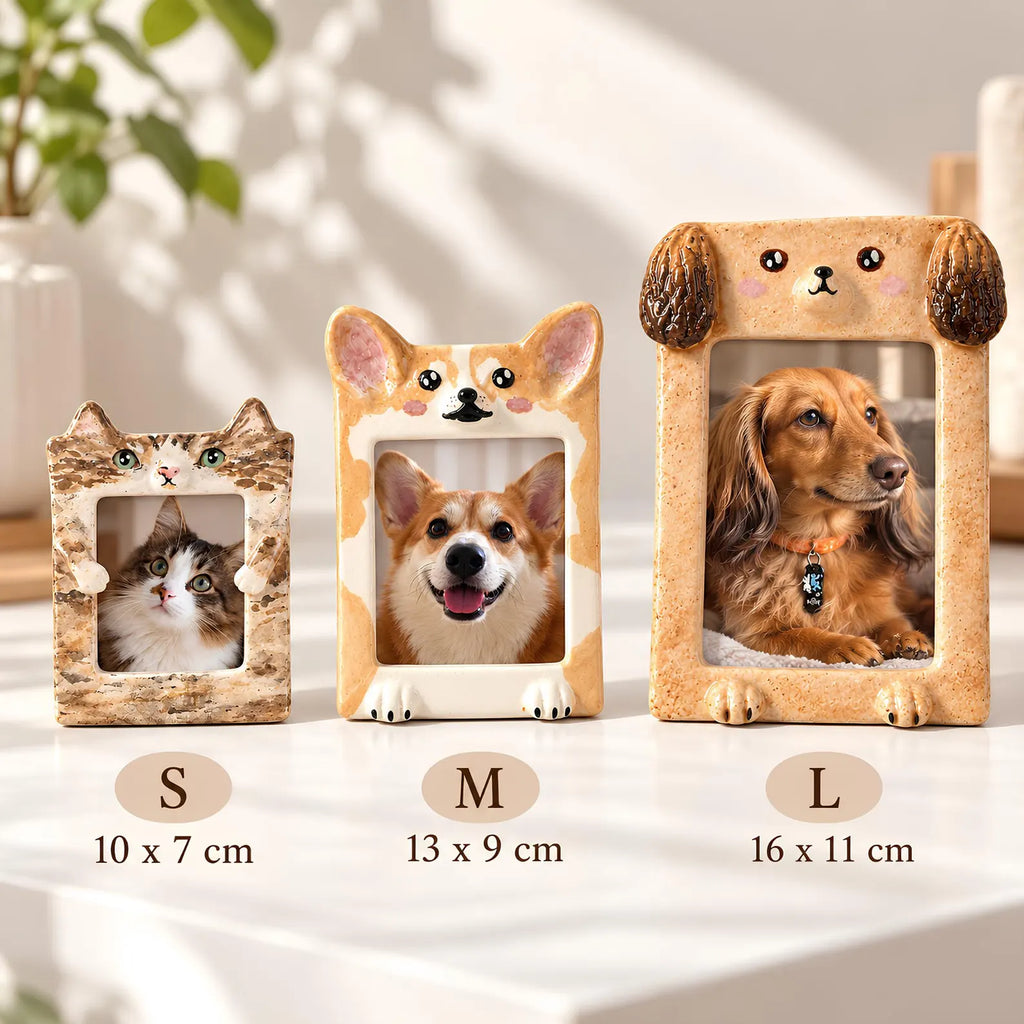 Custom Handmade Ceramic Pet Photo Frame