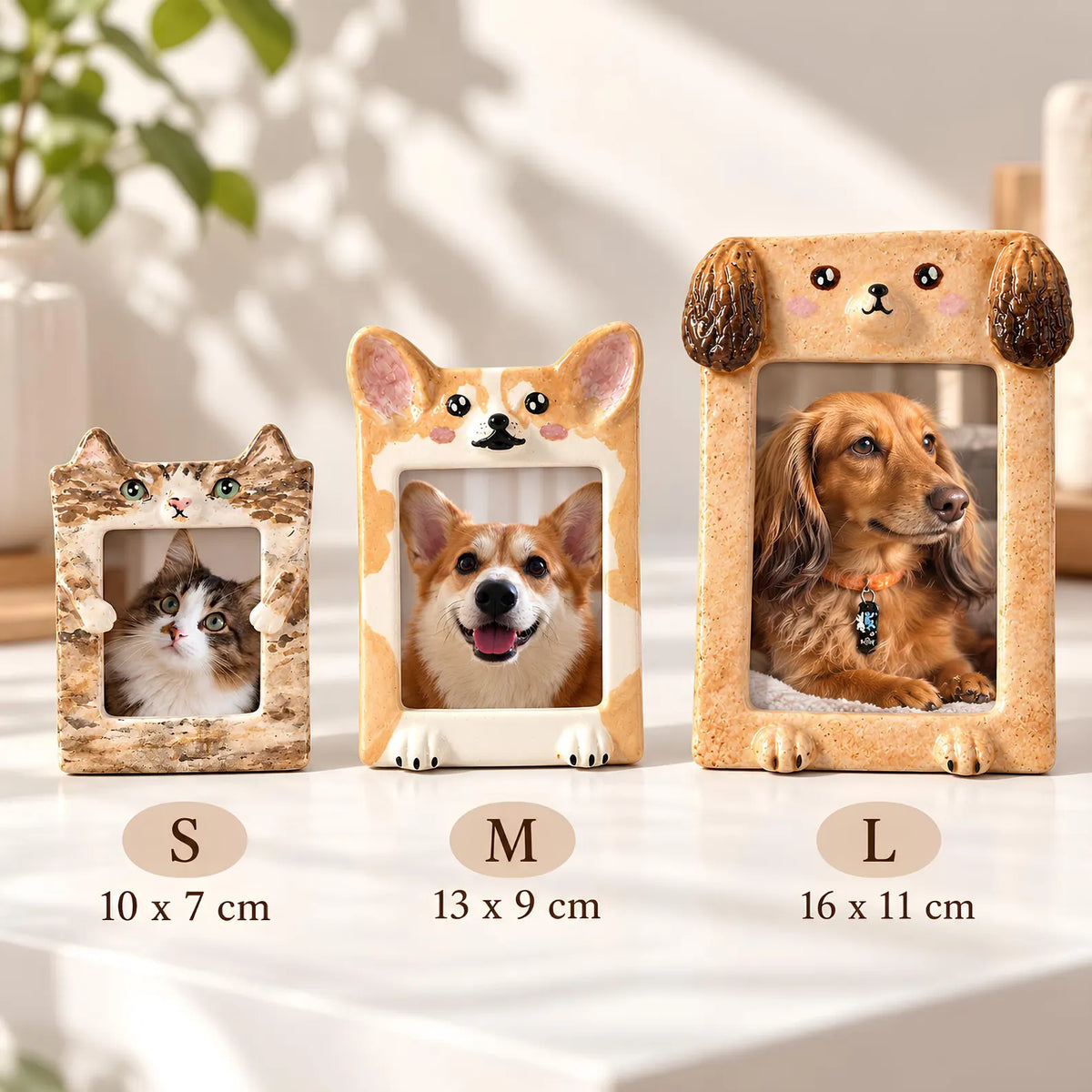 Custom Handmade Ceramic Pet Photo Frame