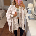 Women’s Cozy Sherpa Blanket Cardigan with Pockets
