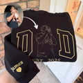 Custom Embroidered DAD Portrait Sweatshirt Father's Day Gift for Dad