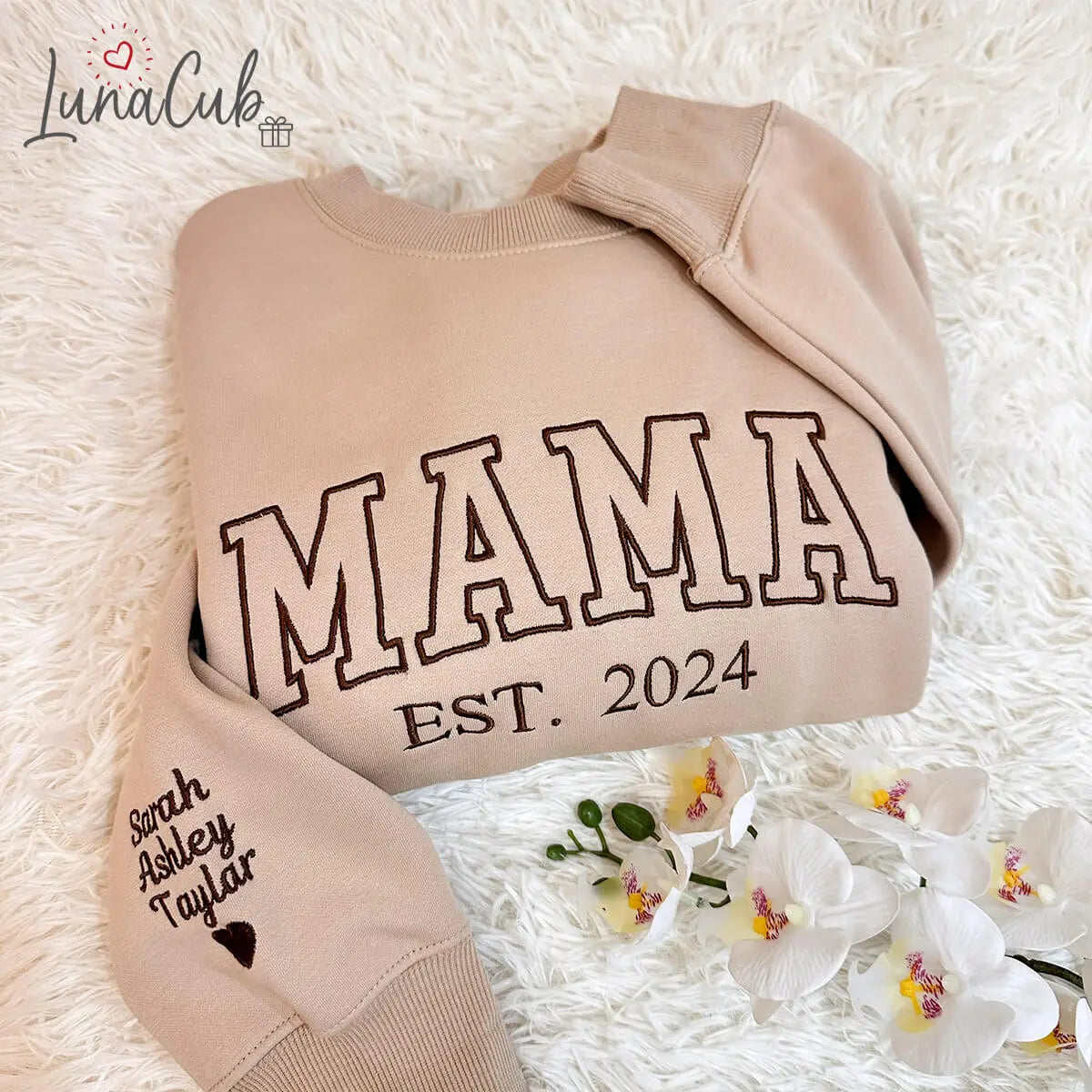 Custom Embroidered Mama Sweatshirt/Hoodie