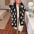 Women’s Cozy Spooky/Pumpkin Cardigan