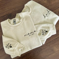 Custom Embroidered DAD Sweatshirt Gift For Dad