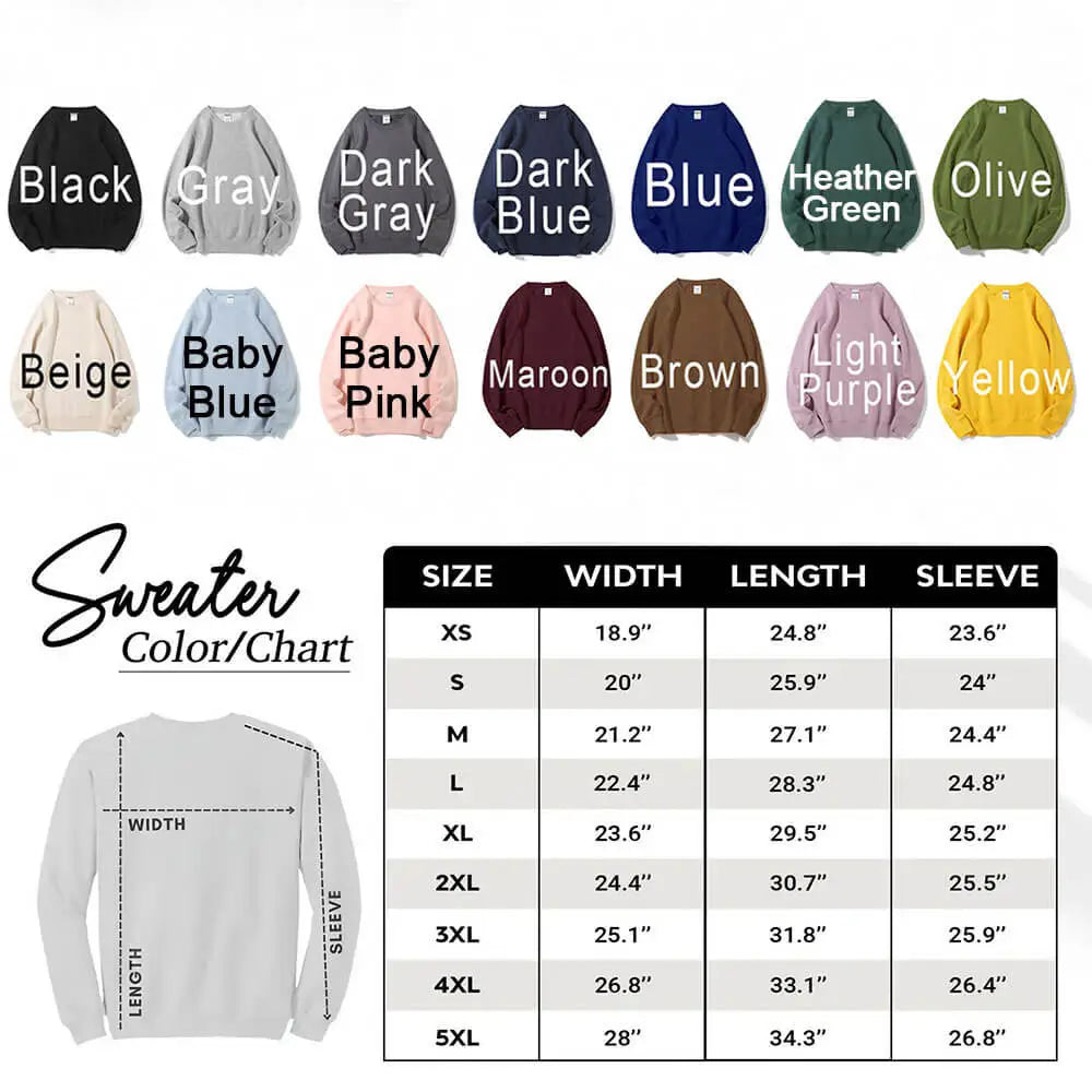 Custom Embroidered DAD Sweatshirt Gift For Dad