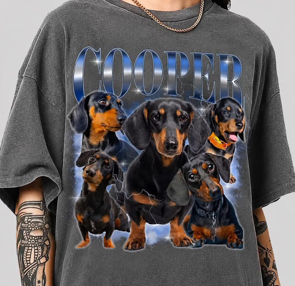 Custom Vintage Pet Photo T-Shirt